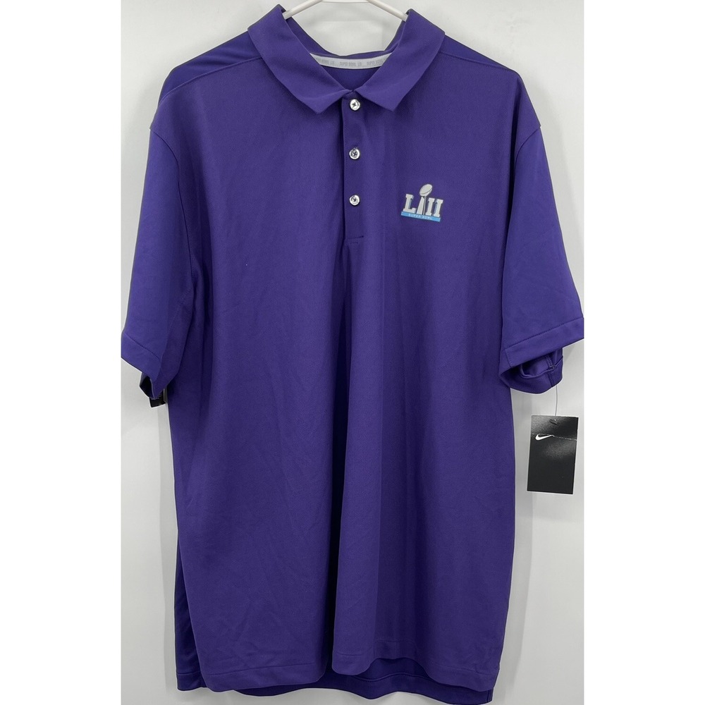 Nike Dri-fit Super Bowl LIII Size XL Polo Shirt NEW